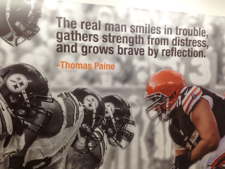 Illustration for article titled The New Browns Facility's Walls Are Full Of Fake Quotes